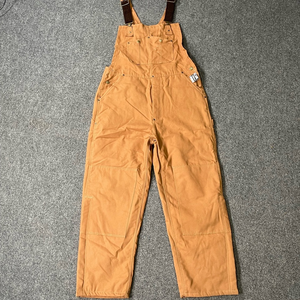 NWT DieHard Men's Tan  Work  Bib Overalls Size XL